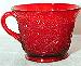 Ruby Red Tiara Sandwich Glass Cup